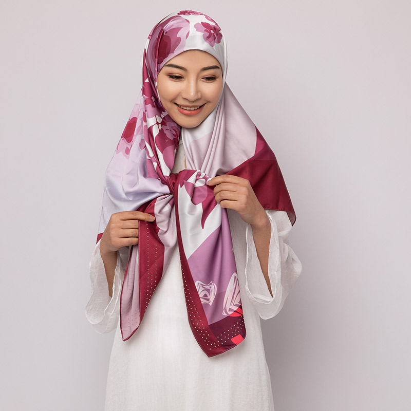 Muslin Wholesale Chiffon Satin Scarves Hijab